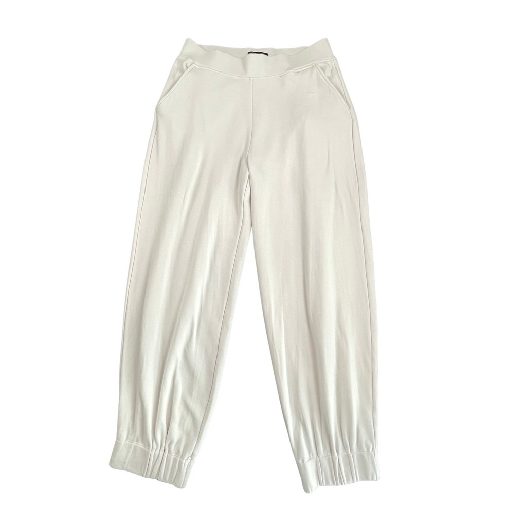 AYR Joggers Womens M The Cool Pants High Rise Sweatpants Off White Pima Cotton